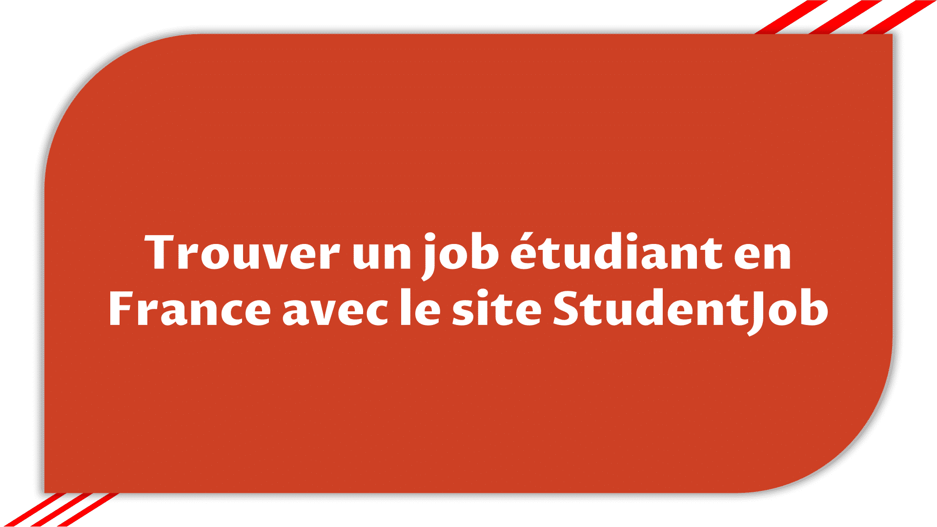 Trouver un job étudiant en France avec le site StudentJob