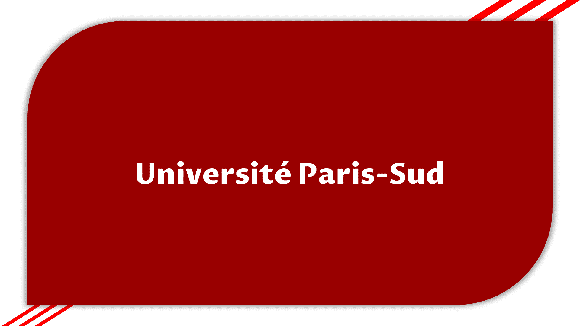 Université ParisSud Présentation, spécialités et frais d