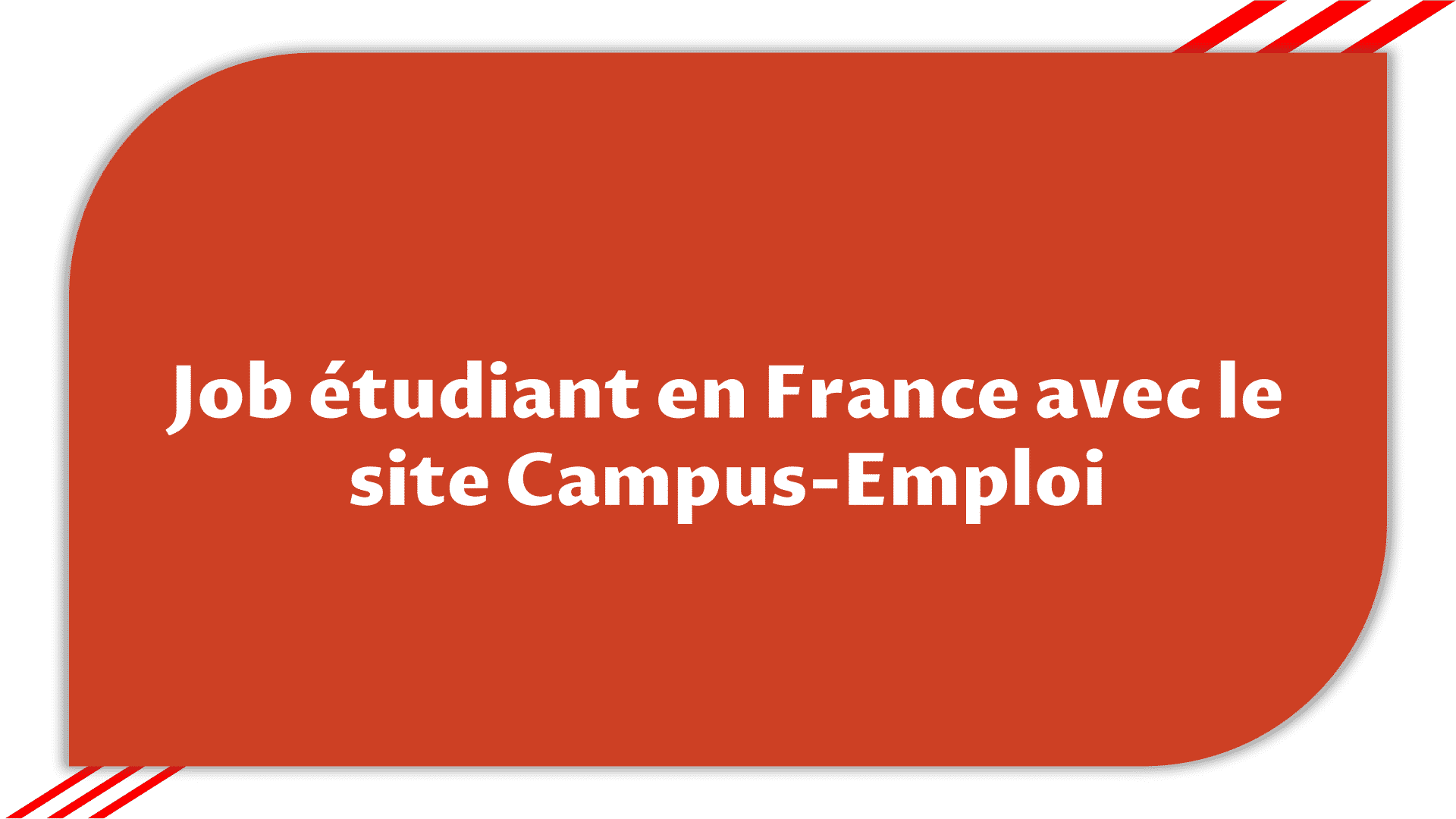 Job étudiant en France avec le site Campus-Emploi 