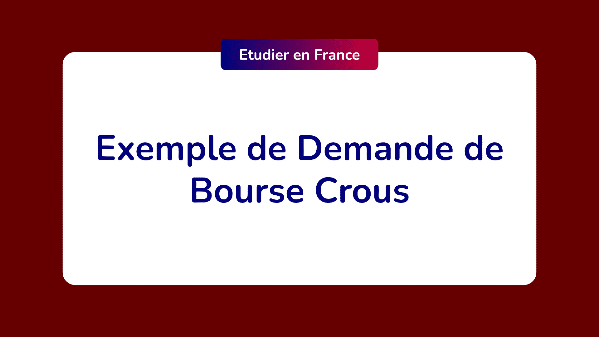 Exemple Demande De Bourse Crous Exemple Gratuit A Telecharger
