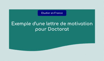 Lettre de motivation > Etudier en France