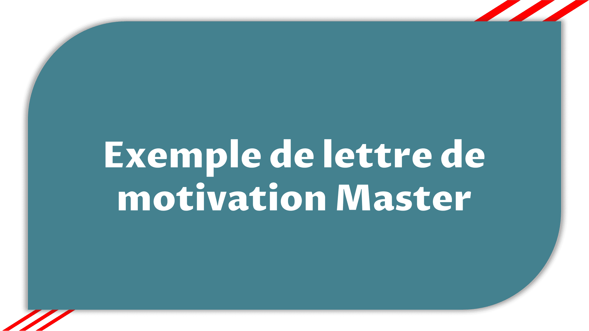 Exemple lettre de motivation master > Etudier en France