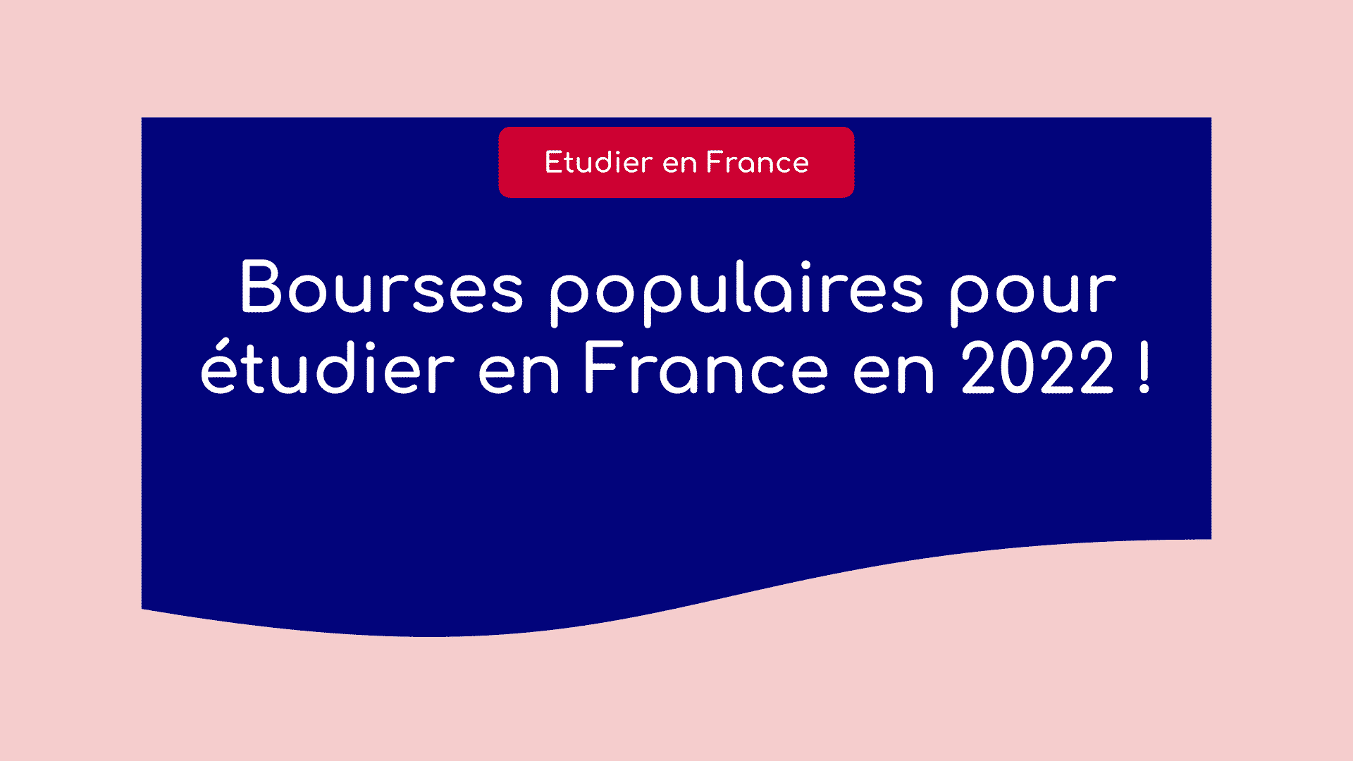 Bourses pour étudier en France