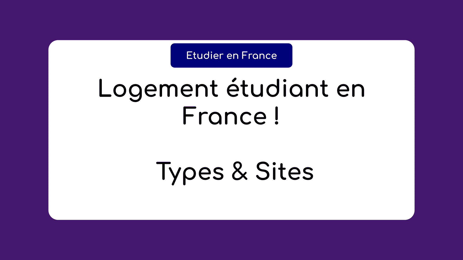 Logement étudiant en France