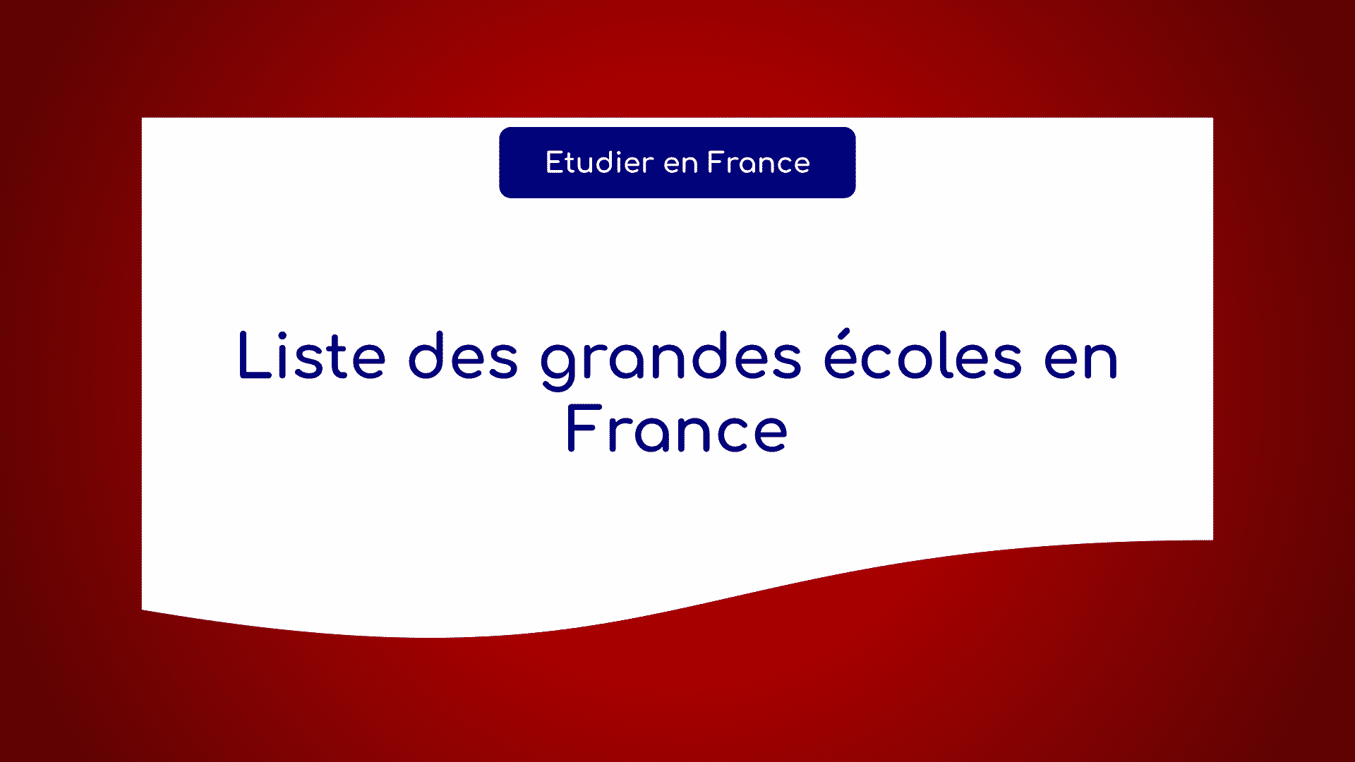 Liste des grandes écoles en France