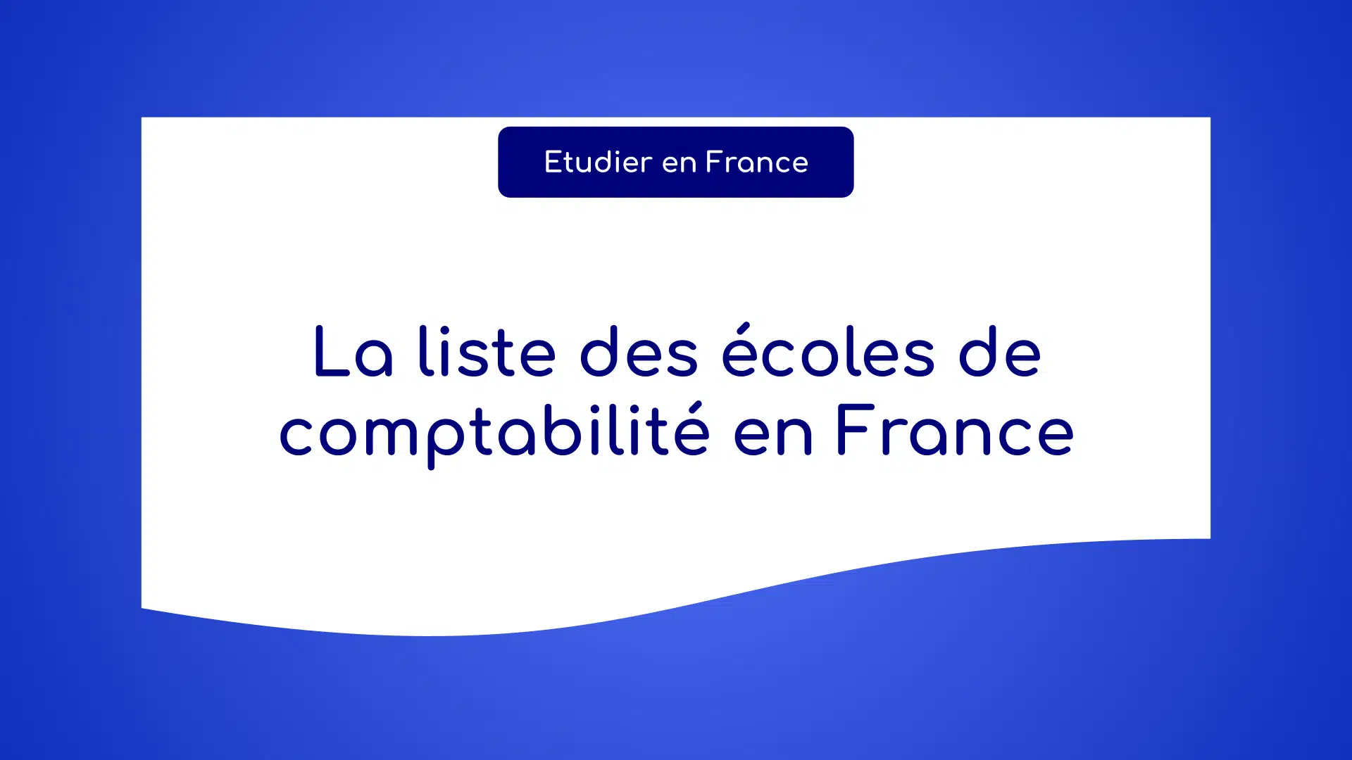 écoles de comptabilité en France