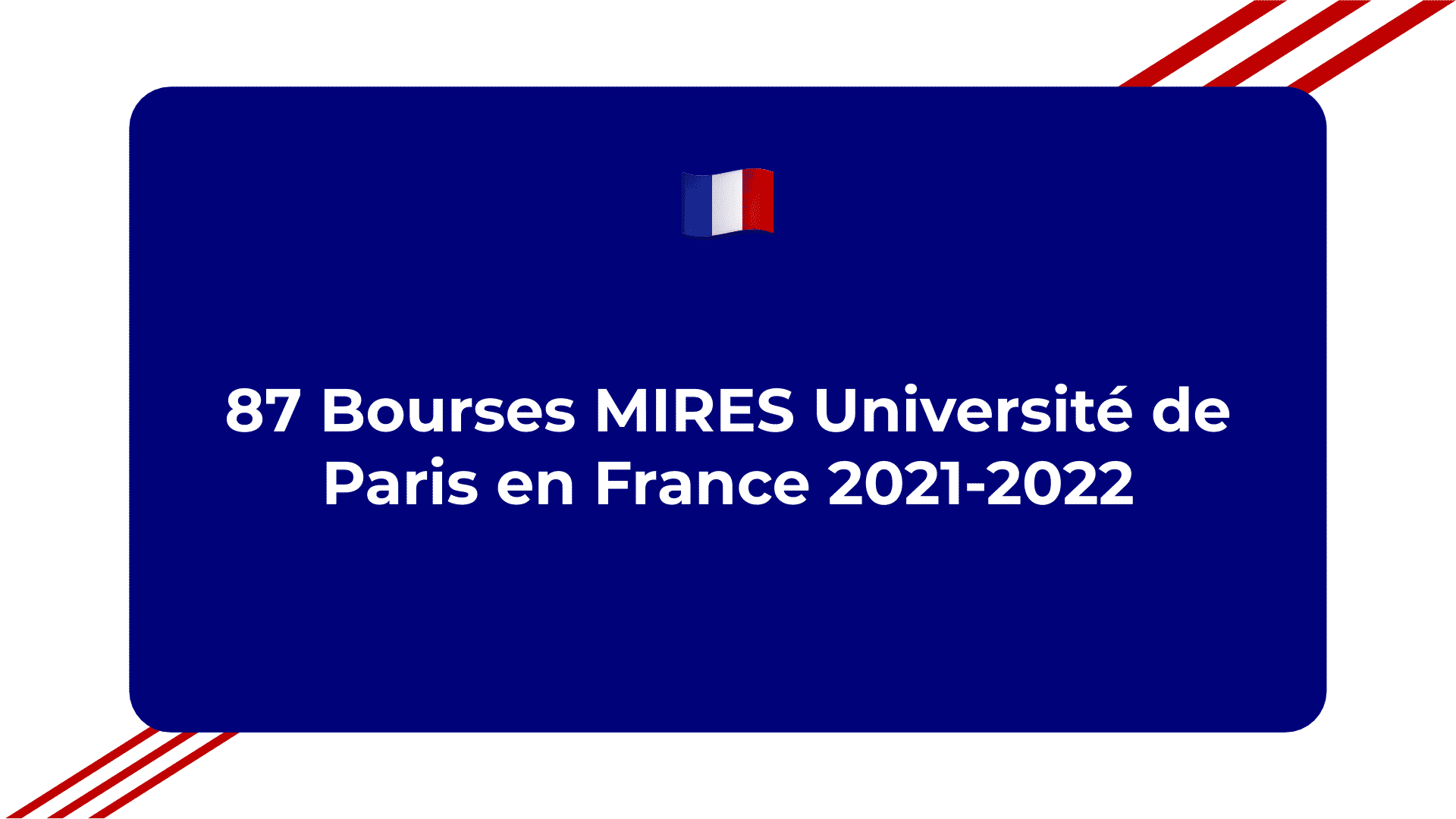 87 Bourses MIRES Université de Paris