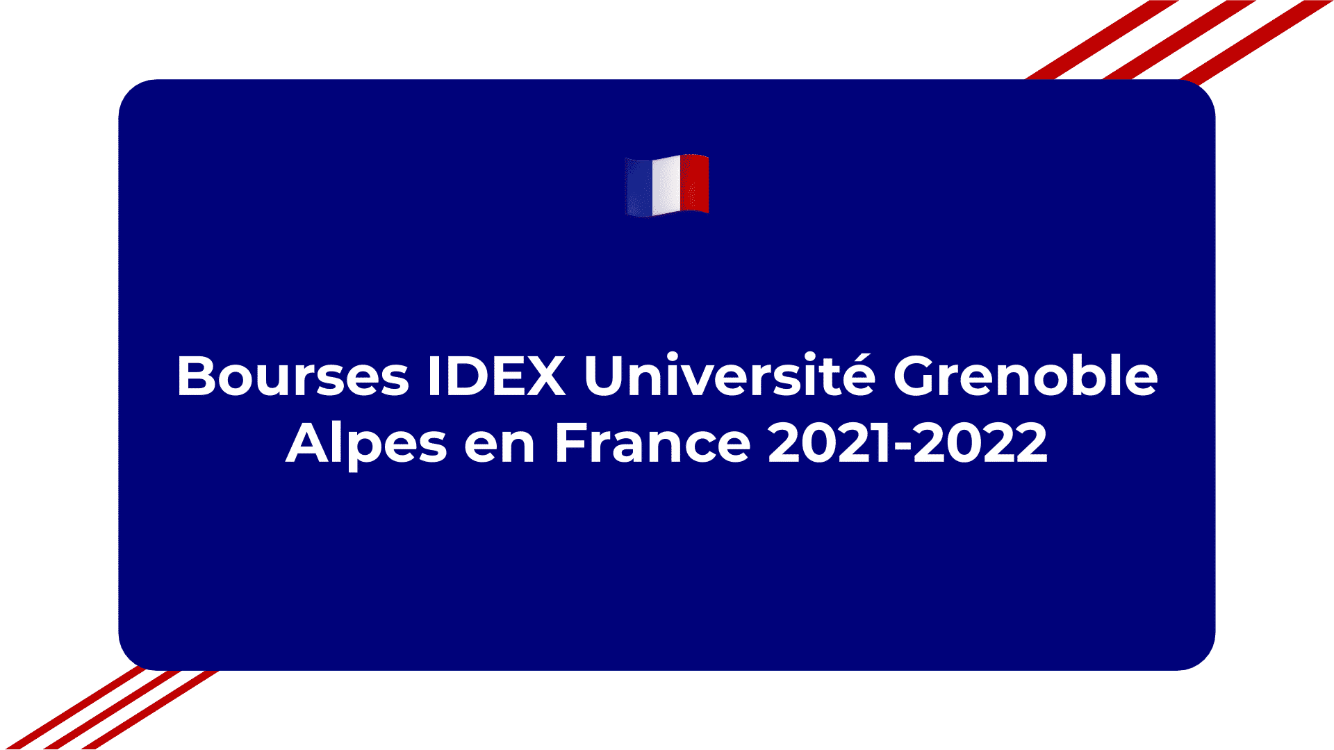 Bourses IDEX Université Grenoble Alpes