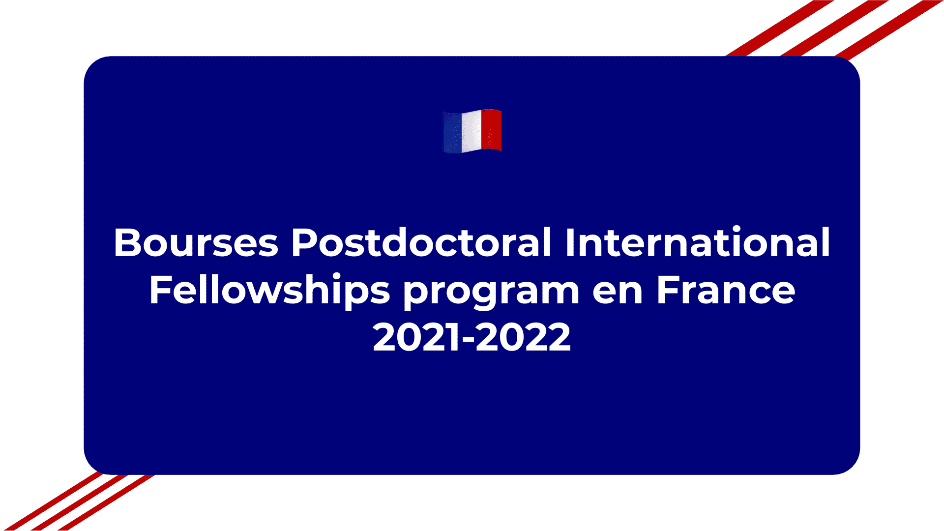 Bourses Postdoctoral International Fellowships program