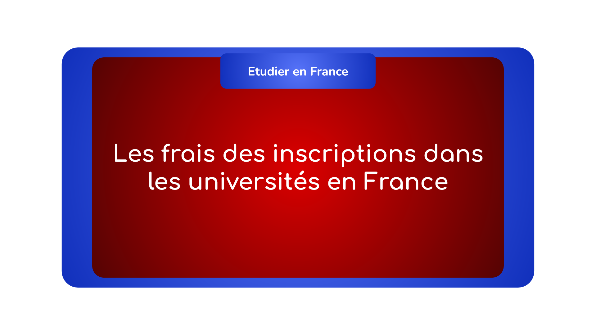 Frais inscriptions universités France