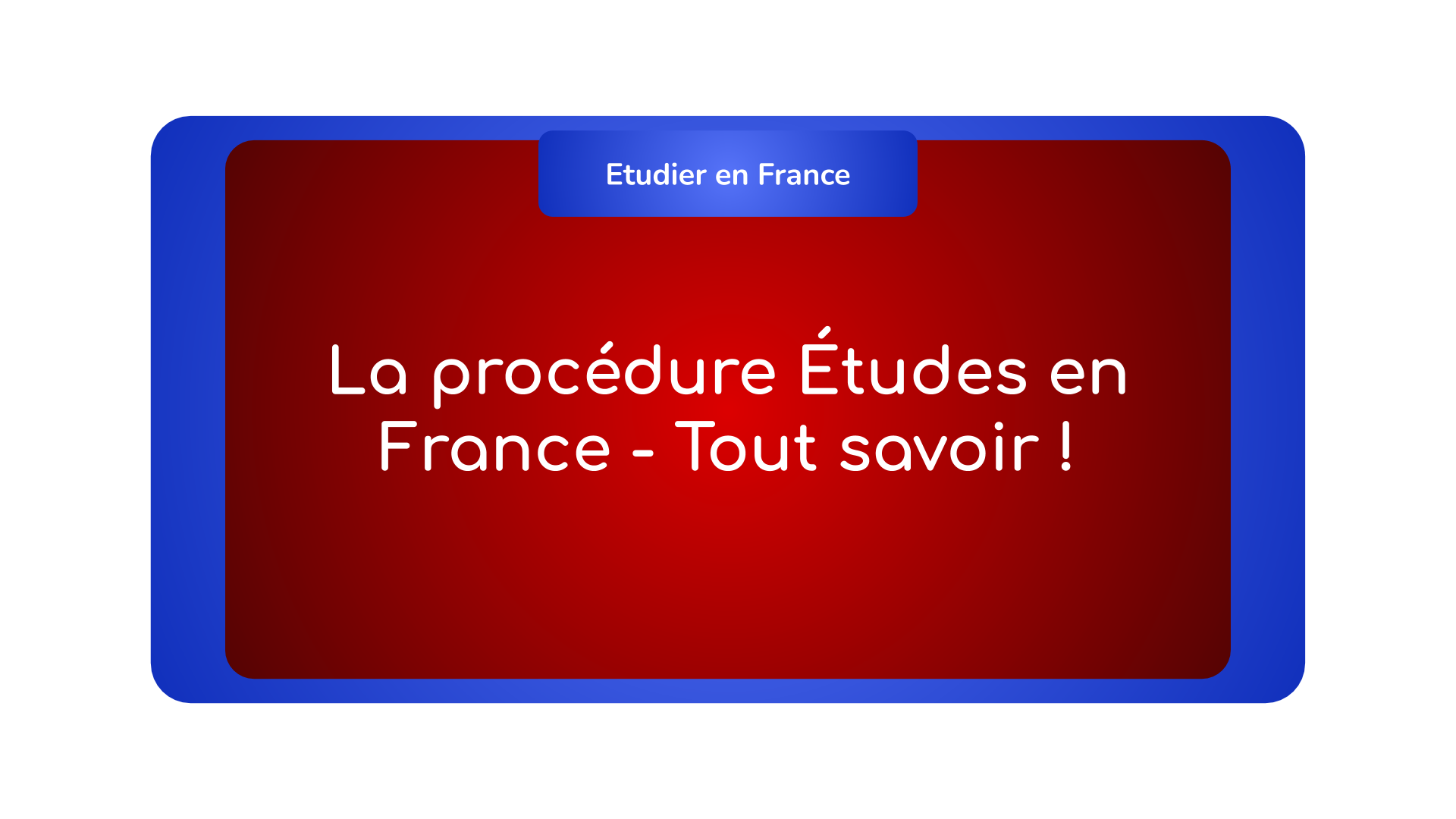 Procédure Études en France