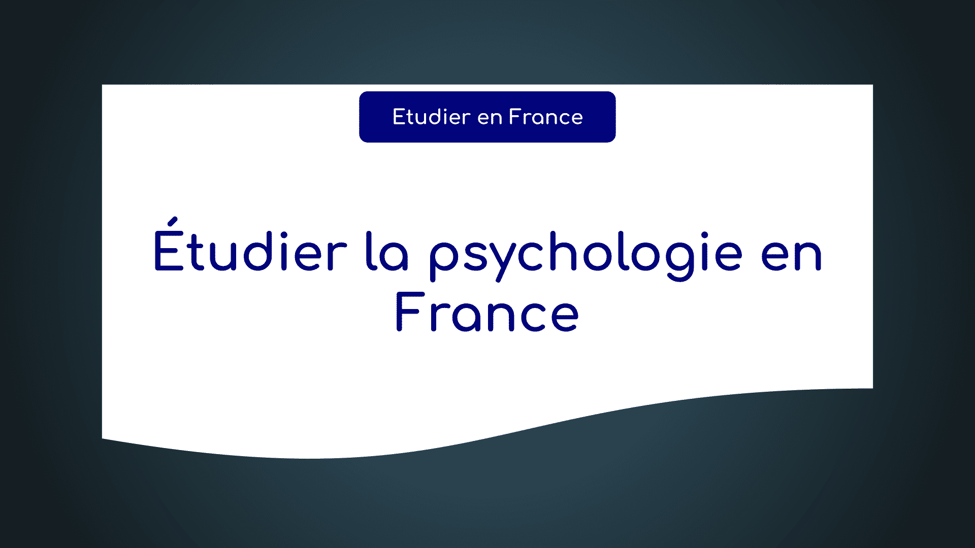 Étudier la psychologie en France