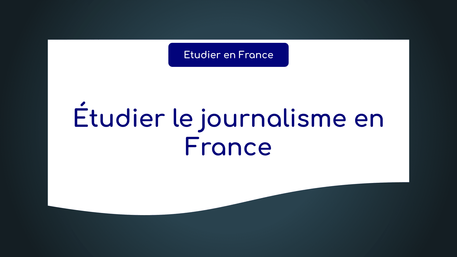 Étudier le journalisme en France