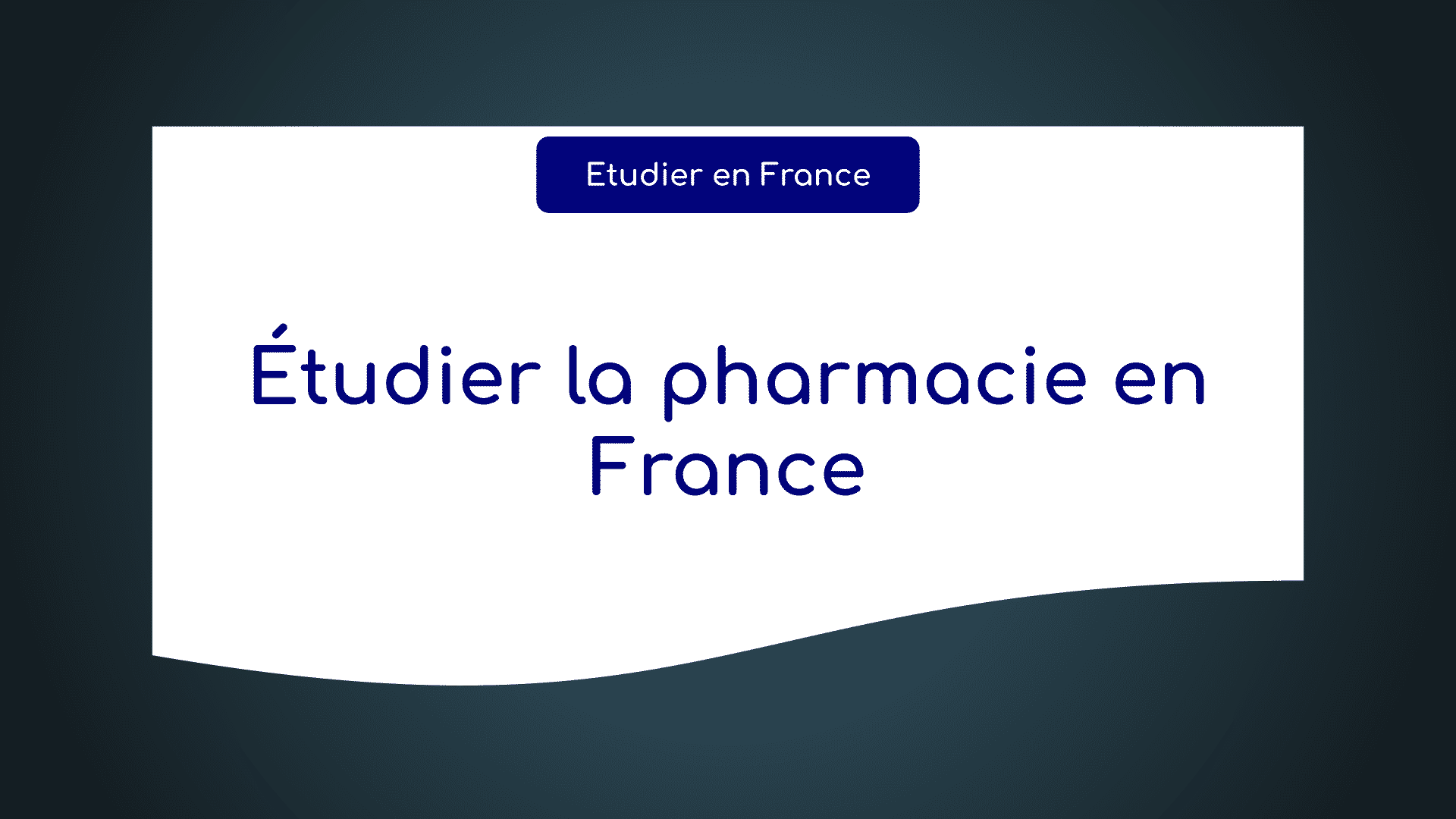 Étudier pharmacie en France
