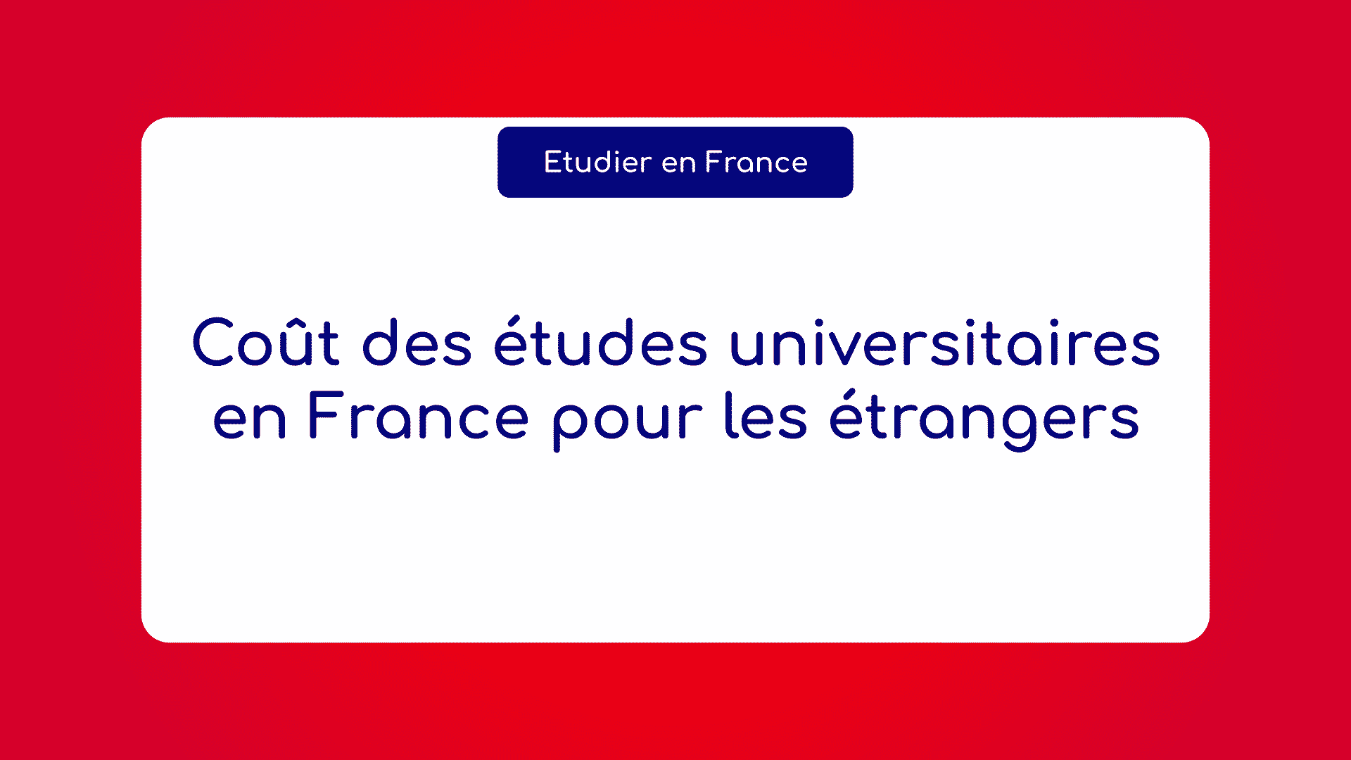 Le Coût des études universitaires en France pour les étrangers