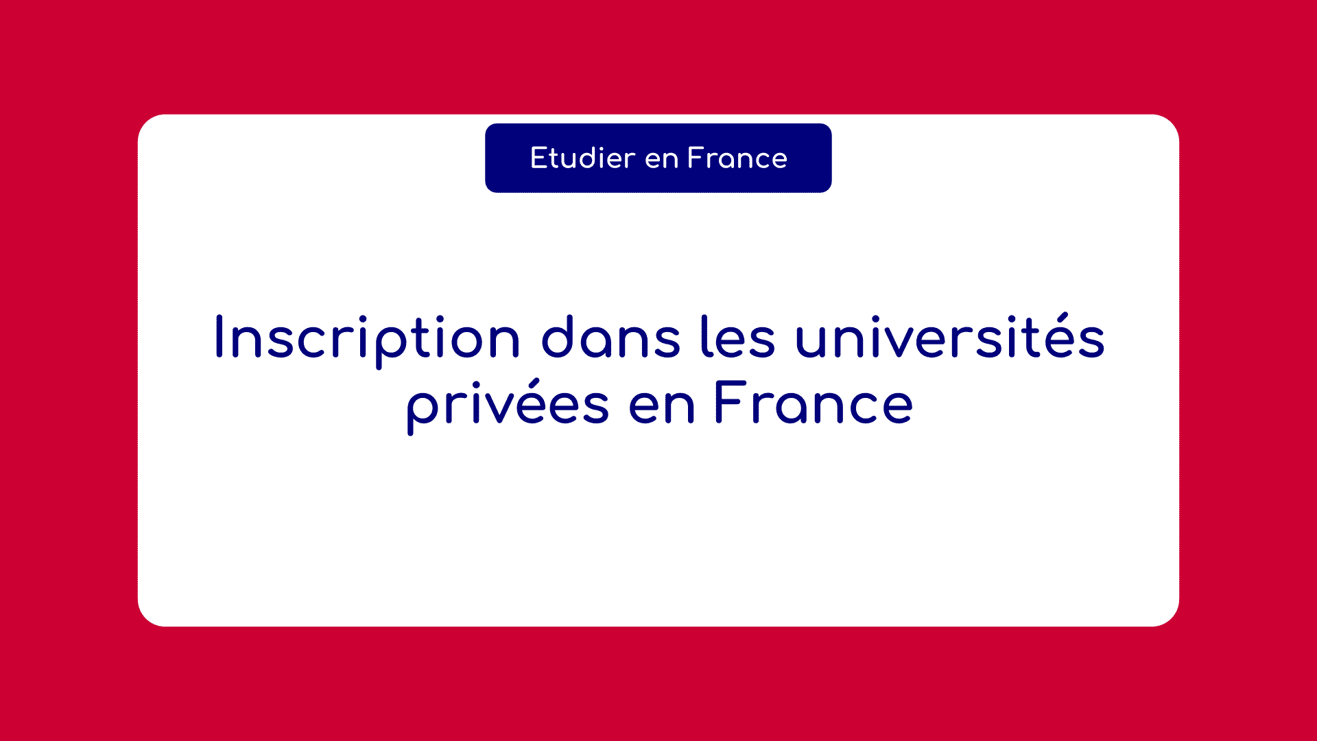 Inscription dans les universités privées en France