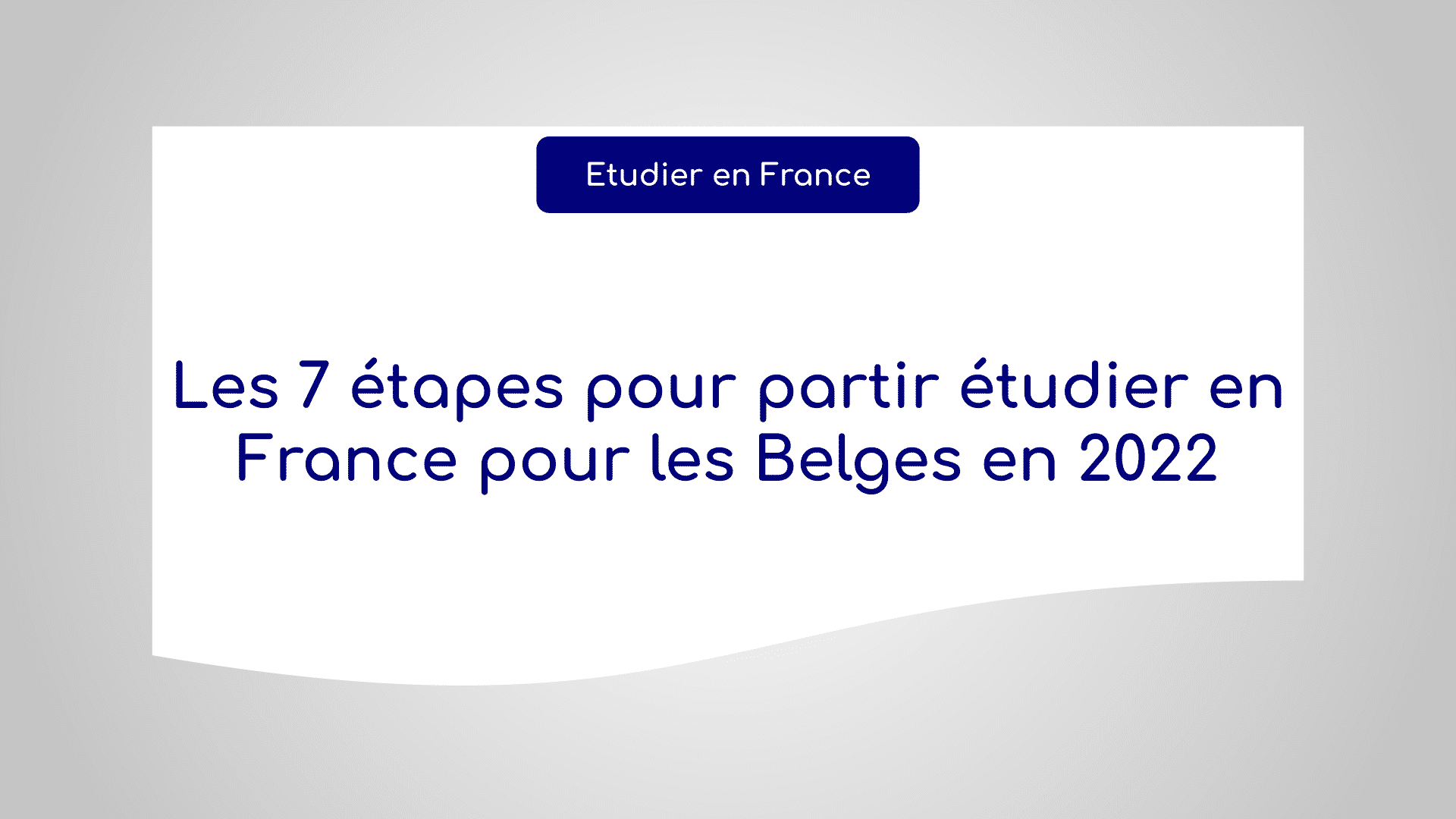 étudier en France pour les Belges