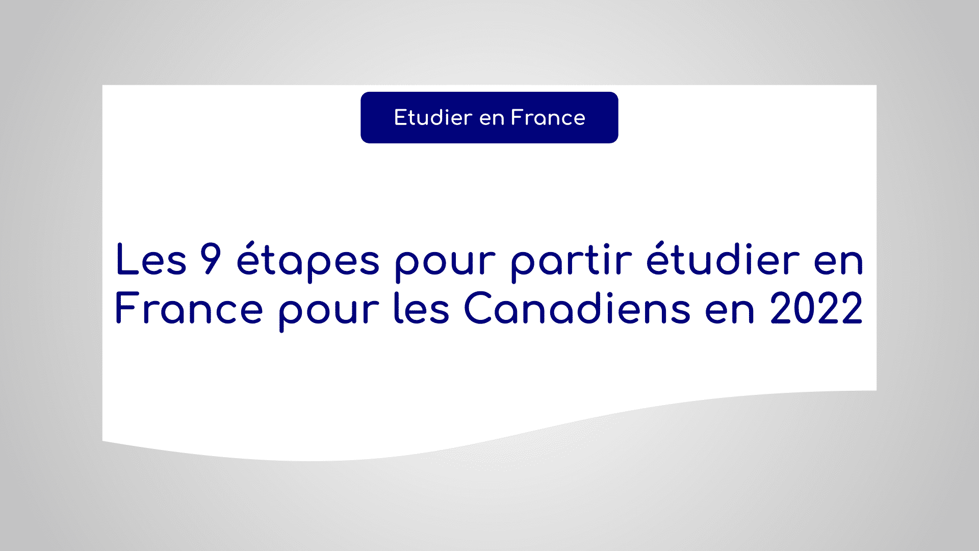 étudier en France pour les Canadiens