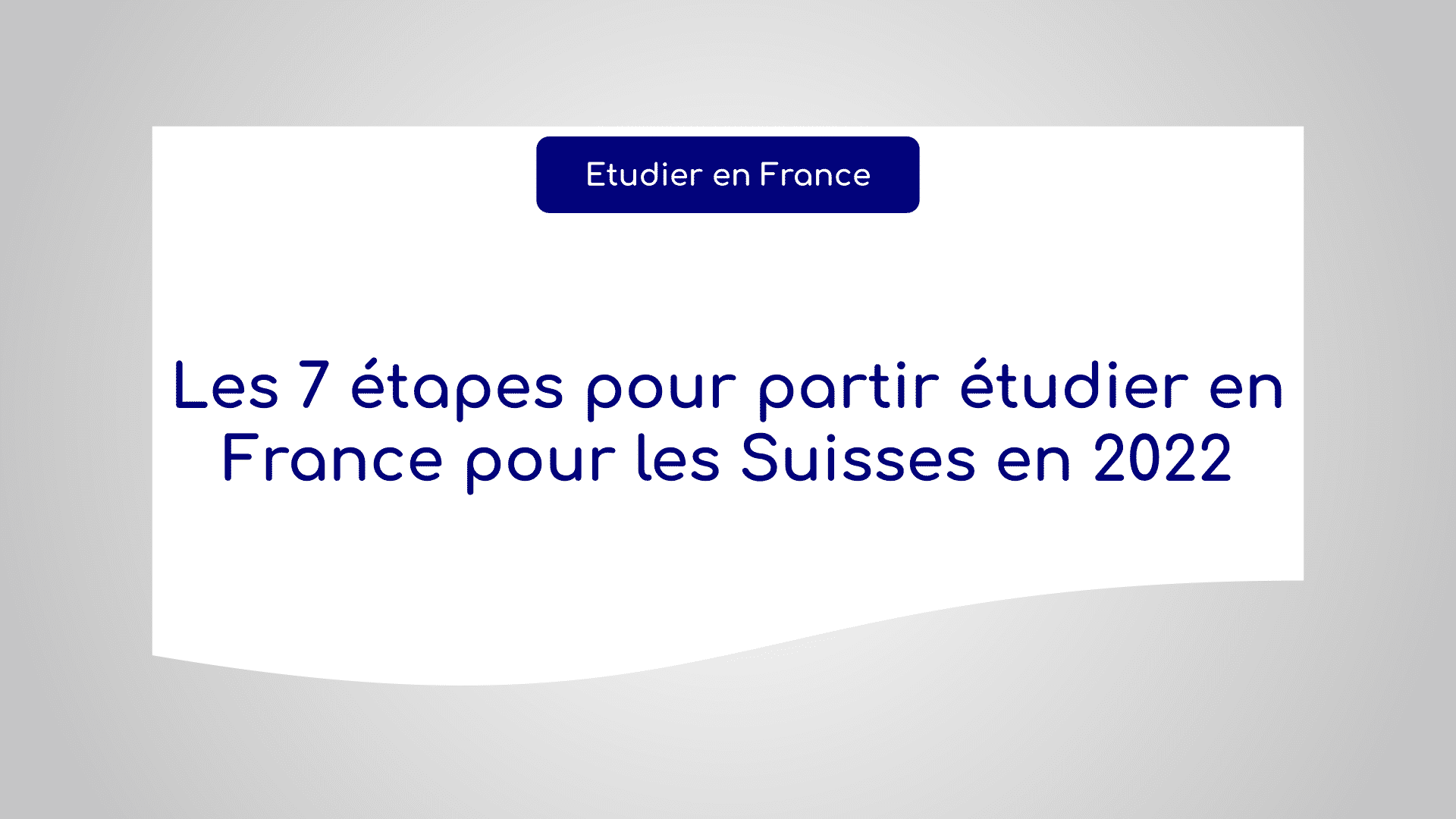 étudier en France pour les Suisses