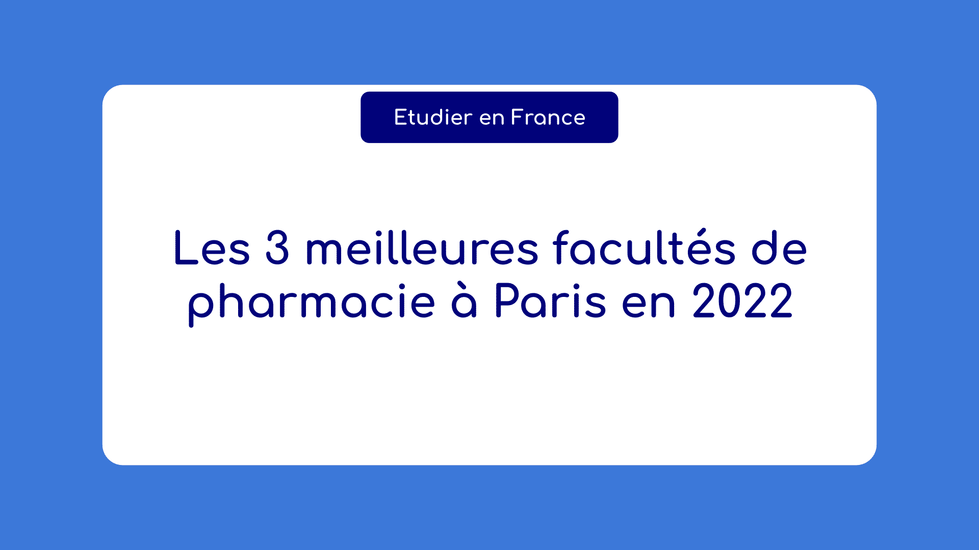 facultés de pharmacie à Paris