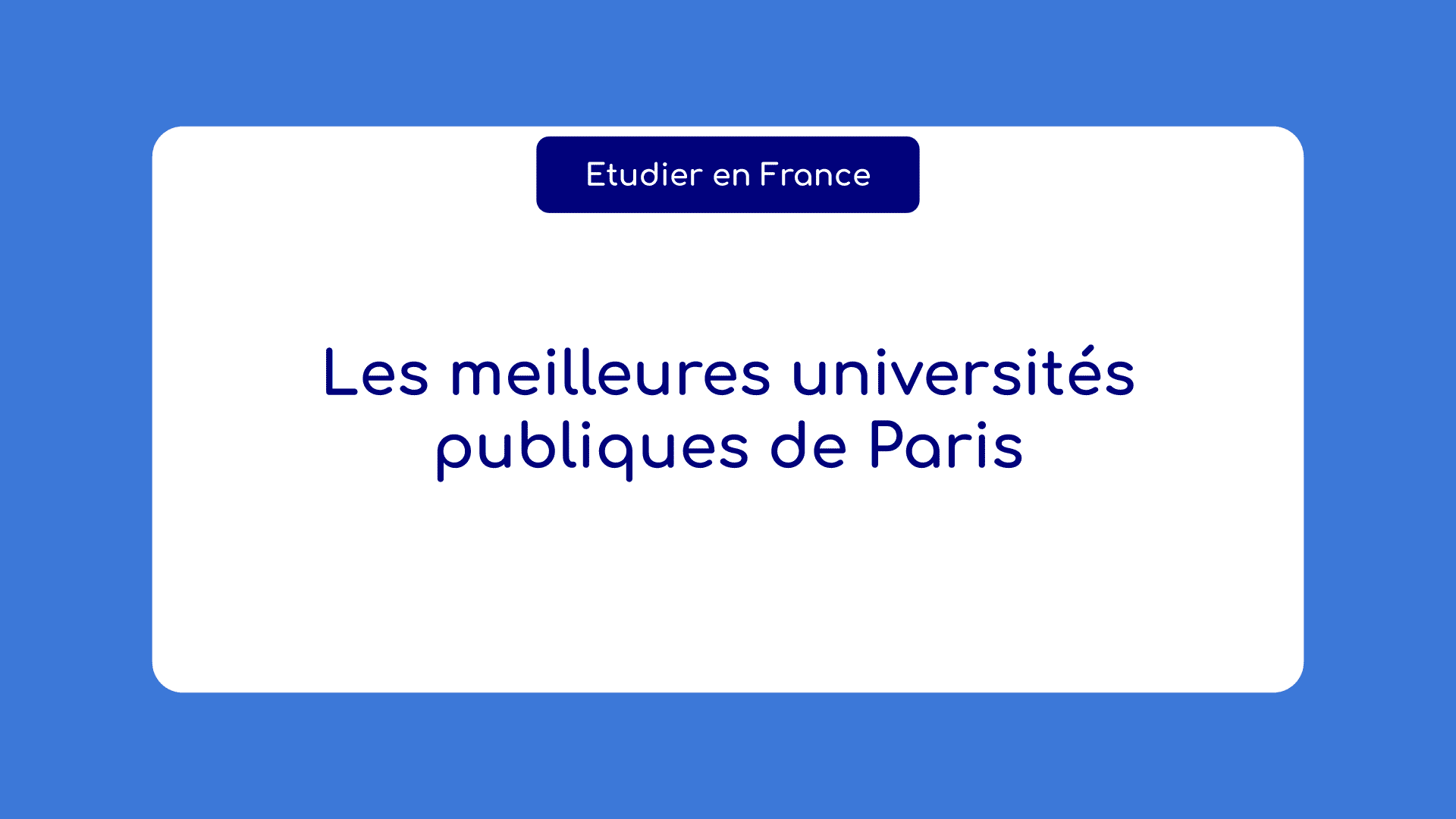 meilleures universités publiques de Paris