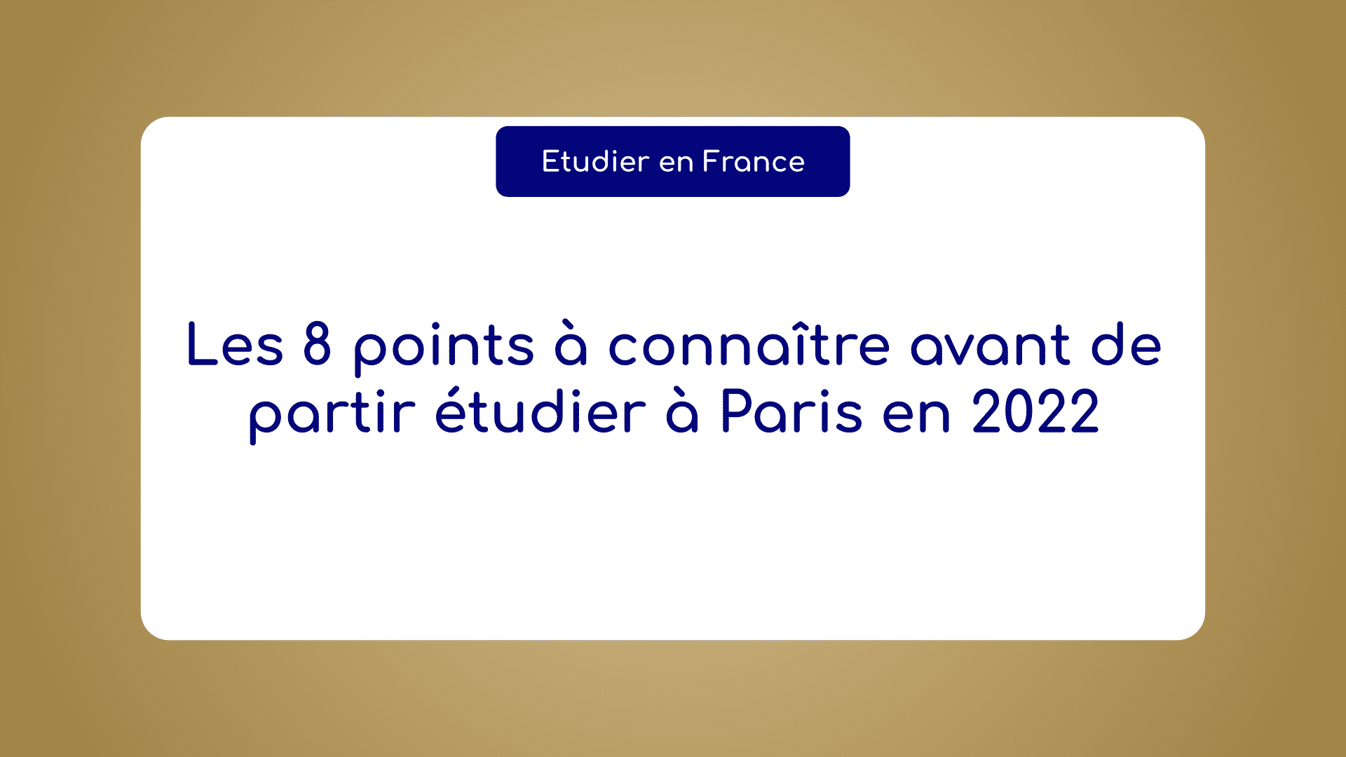 partir étudier à Paris