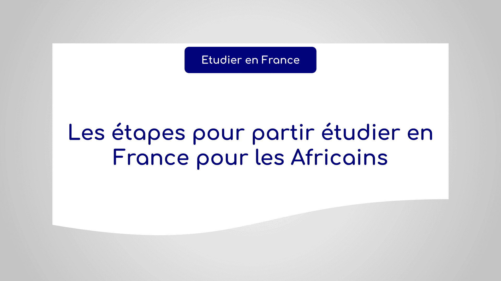 partir étudier en France pour les Africains