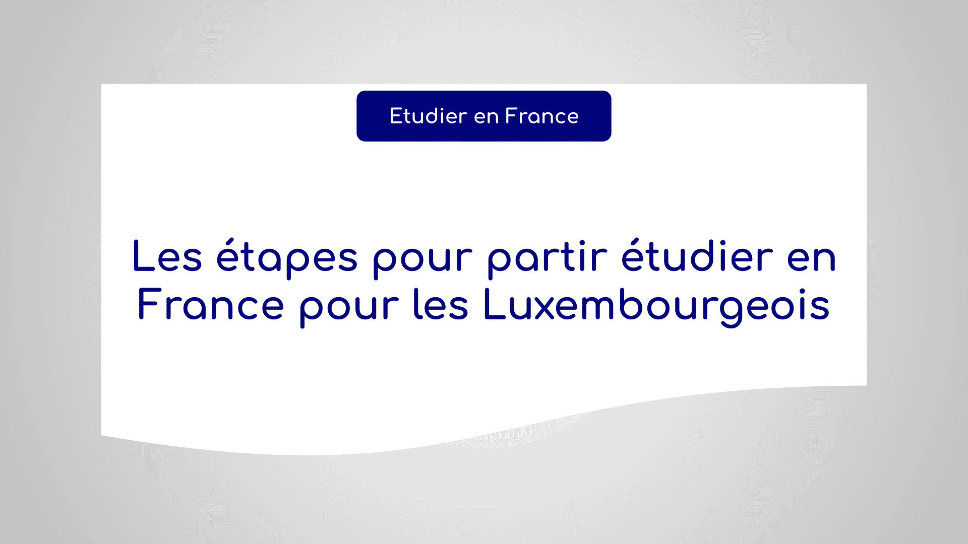 partir étudier en France pour les Luxembourgeois