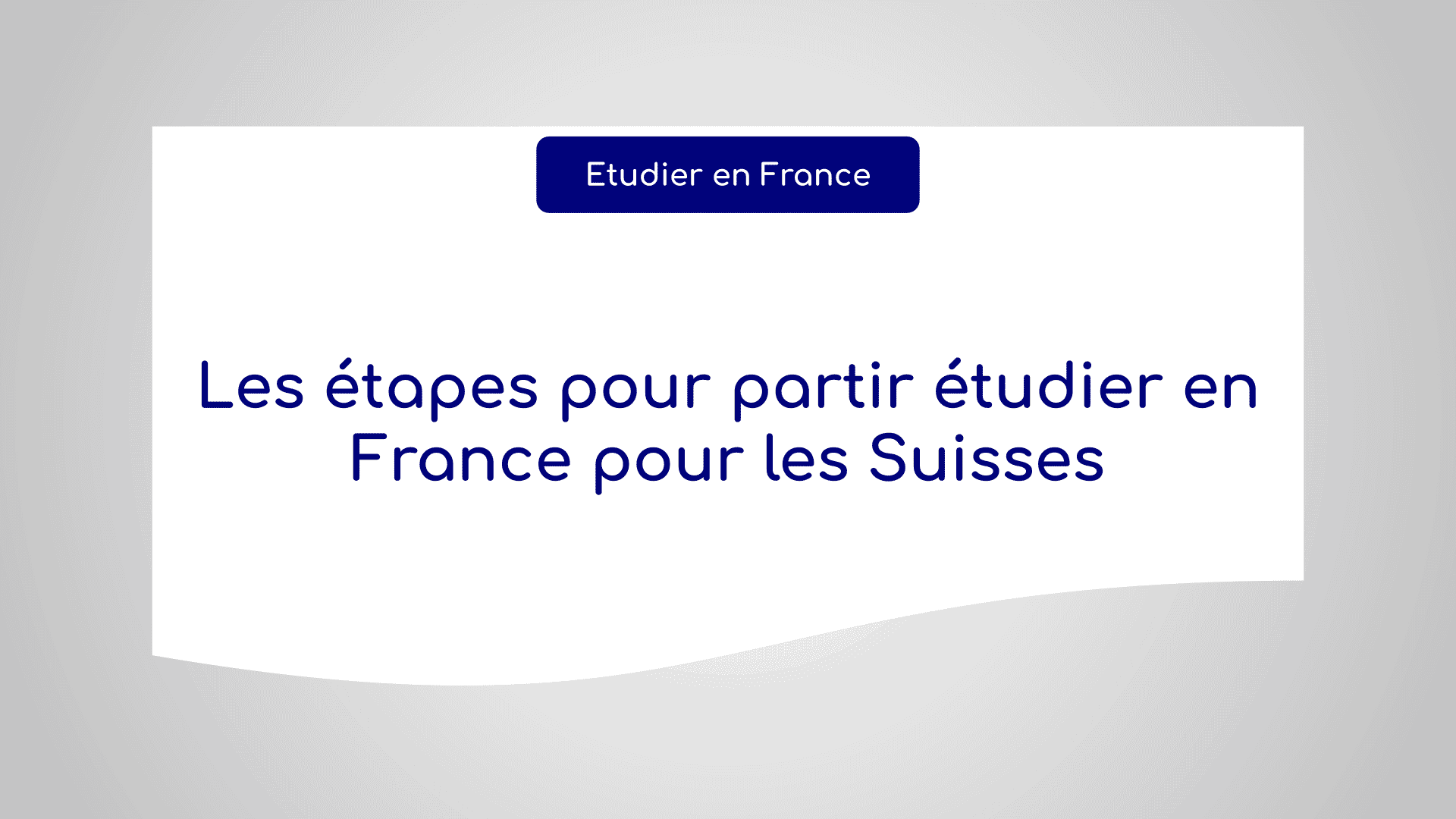 partir étudier en France pour les Suisses