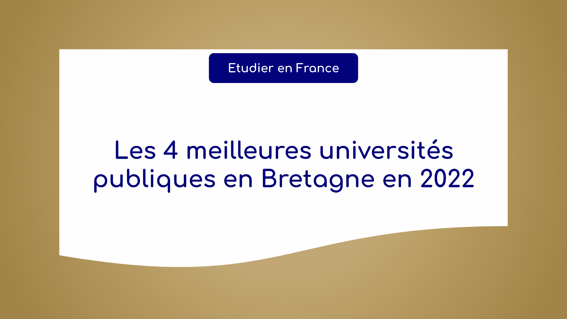 universités publiques Bretagne