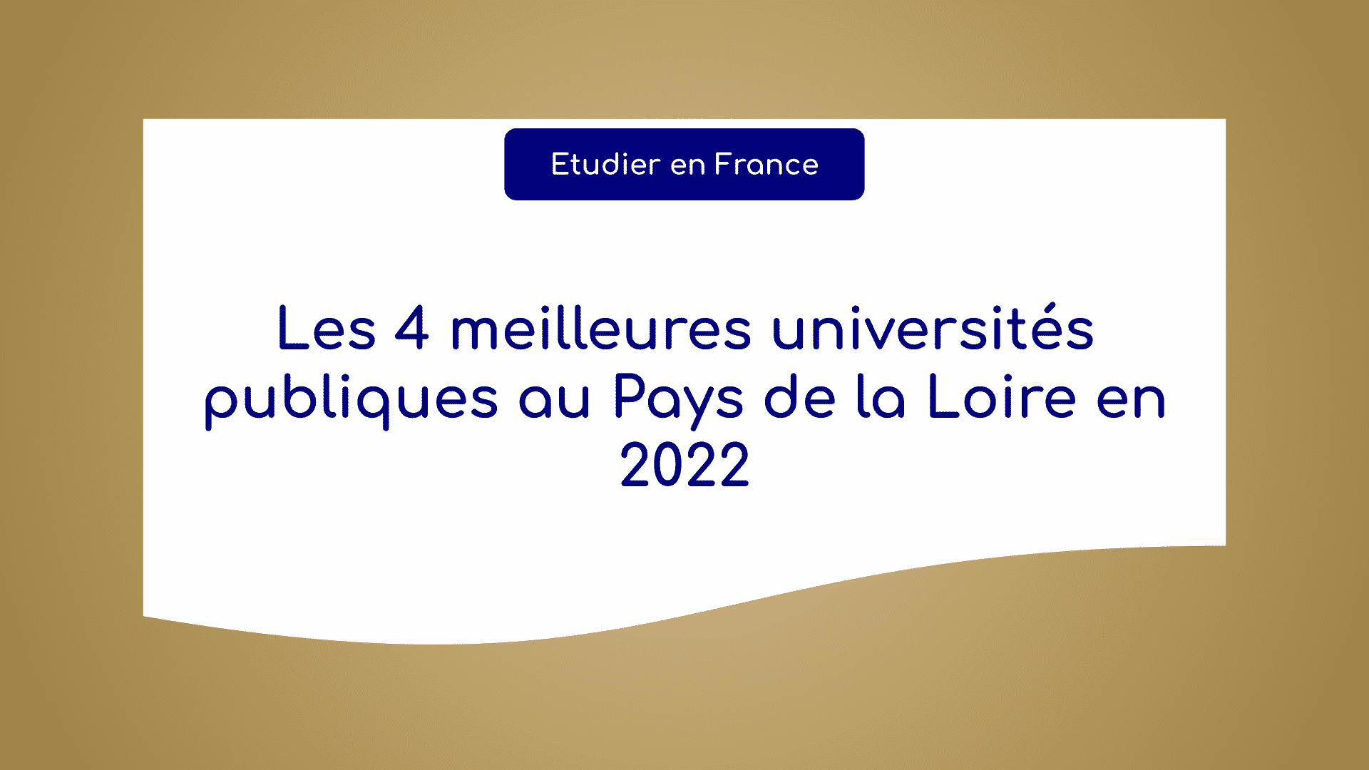 universités publiques Pays de la Loire
