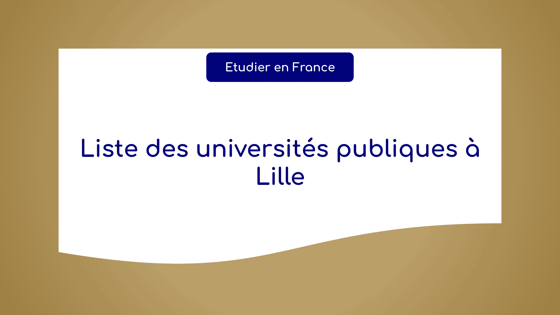 universités publiques à Lille
