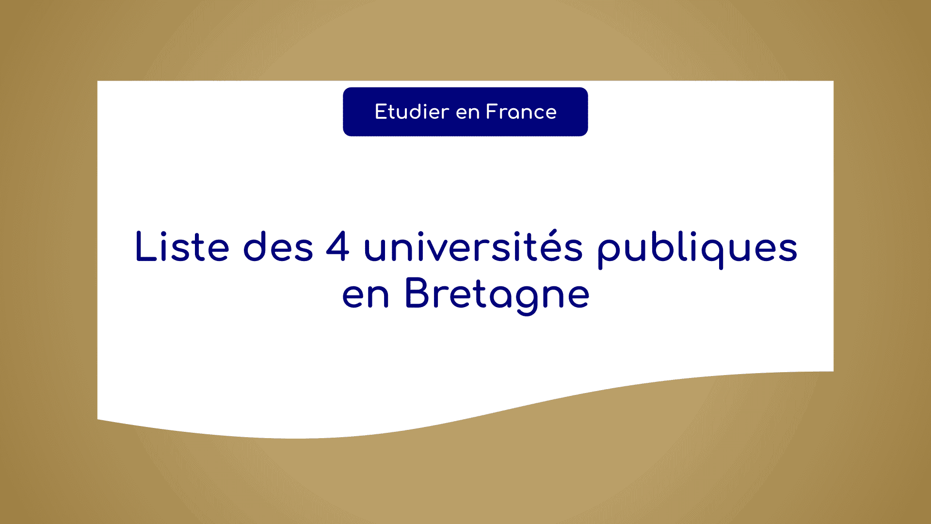 universités publiques en Bretagne