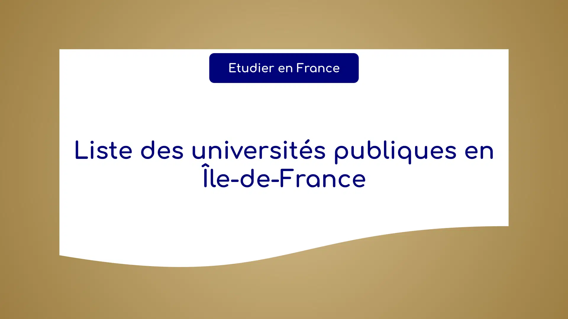 universités publiques en Île-de-France