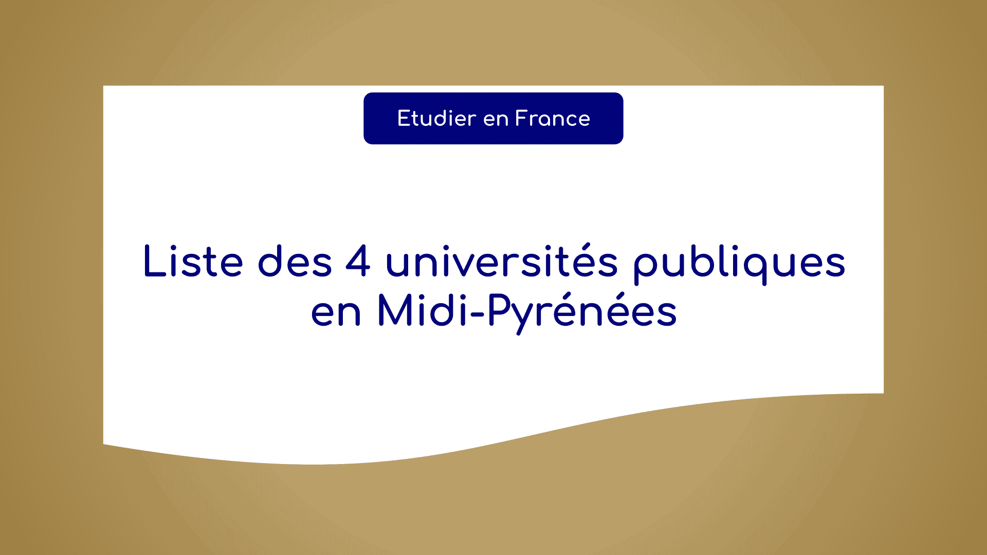 universités publiques en Midi-Pyrénées