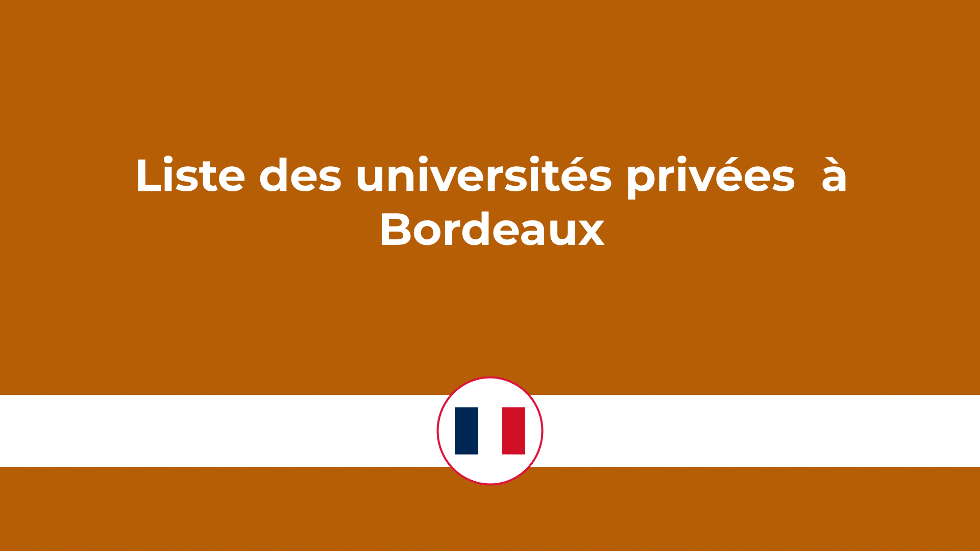 universités privées à Bordeaux