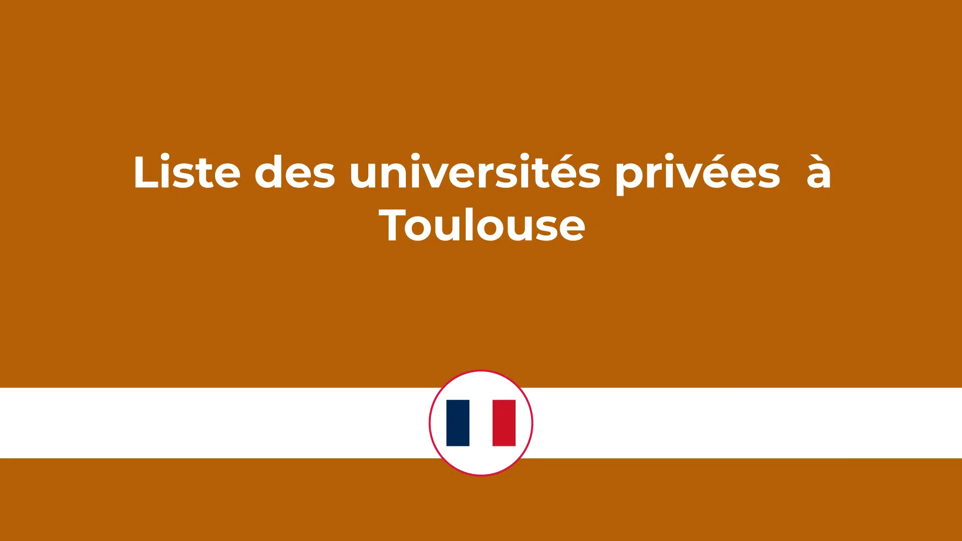 universités privées à Toulouse